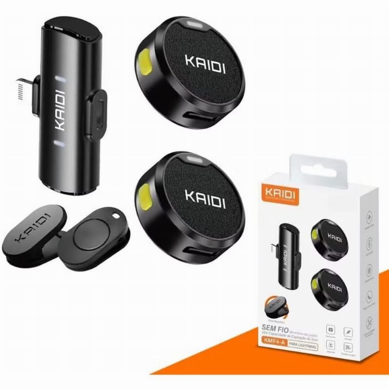 Microfone Sem Fio Lapela Duplo Anti Ruído Piphone E Android